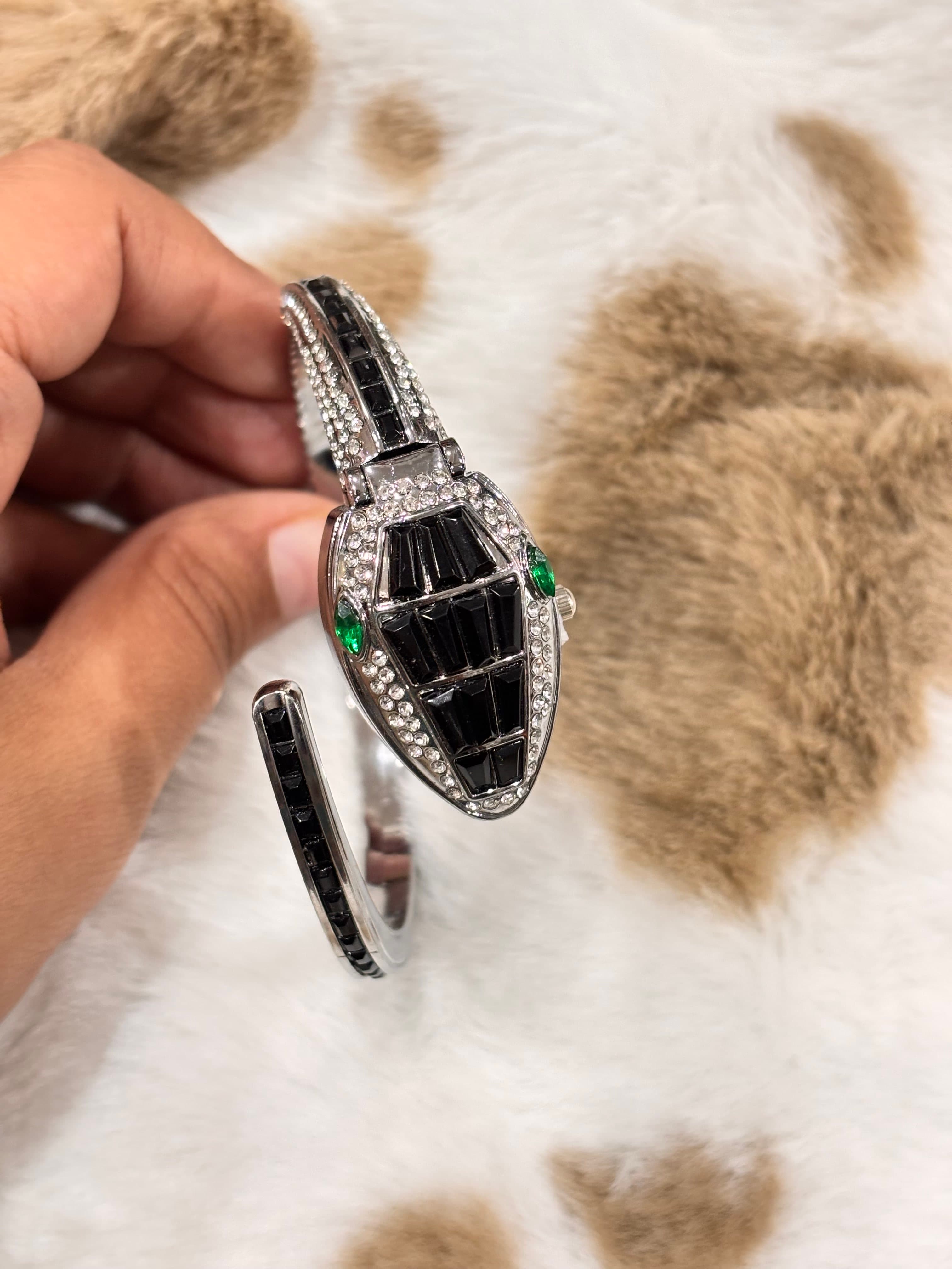 BLACK BEAUTY SNAKE WATCH - Thumbnail 2